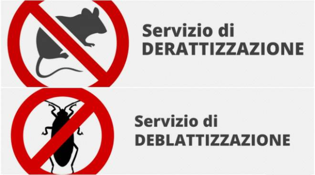 Avviso: interventi di derattizzazione e deblattizzazione sul territorio comunale