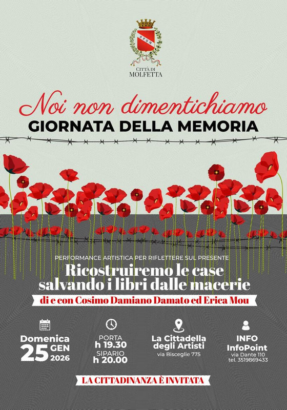 Giornata della Memoria. Dall’Olocausto ai venti di guerra: a Molfetta una proposta artistica per riflettere sul presente
